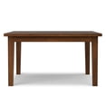 thumbnail image 6 of Simpli Home Eastwood 54 inch x 54 inch Square Contemporary Dining Table in Walnut, 6 of 11
