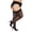 Black-Black, variant on Women's Back Seam/Cuban Heel Plus Size Curvy Thigh High Stocking - Womens - Female, 5X/6X, Black-Black