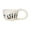 White, variant on Espresso cup 350ML English Alphabet Pattern Ceramic Mug Large Handle Hand Pinched Irregular Coffee Cups