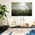 thumbnail image 3 of IDEA4WALL Coastal Canvas Wall Art Green Grasses by the Beach Painting Artwork for Home Prints Framed - 12x18 inches, 3 of 4