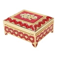 thumbnail image 4 of Vintage Embossed Jewelry Box,Vintage Metal Jewelry Box Quadrate Jewelry Storage Box Jewelry Box Next-Gen Design, 4 of 14