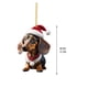thumbnail image 3 of RKSTN christmas ornaments Border Product Christmas Dog Car Hanger Christmas Decoration Acrylic Car Hanger Home Hanger, 3 of 4