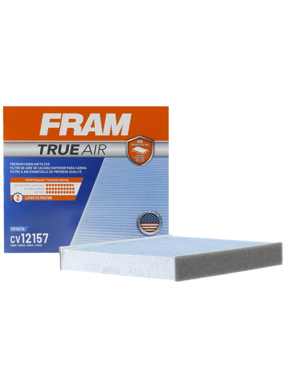 FRAM CV12157 TrueAir Premium Cabin Air Filter with N95 Grade Filter Media for Select Toyota Vehicles