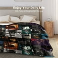 thumbnail image 5 of Horror Movie Michael Myers Printed Soft Flannel Blanket for Bedroom Sofa Living Room Office and Camping 60"x80", 5 of 8