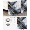 thumbnail image 3 of Marble Texture Bed Skirt California King Size 18" Drop Gray Marble Abstract Art Ruffled Wrap Around Bed Skirts Adjustable Elastic Bedskirt Dust Ruffle for California King Size Bed, 3 of 7