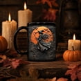 thumbnail image 2 of Halloween Mug,Halloween Desk Decor,Halloween Witch Ceramic Mug, Reusable Festive Coffee Tea Cup for Home Office Desk Decor Holiday Gifting(B 12oz), 2 of 7