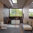 thumbnail image 5 of Pemberly Row White 24" Modern Rectangular Above Mount Ceramic Sink, 5 of 5