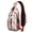 Grey-50, variant on Moroccan Checkered Sling Backpack – Retro Plaid Crossbody Shoulder Bag with Patterned Print, Multipurpose Travel Daypack for Hikers, Cyclists, and Students