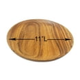 thumbnail image 5 of Woodard & Charles 11" Round Acacia Wood Serving Plates Set of 4, for Charcuterie, Sandwiches, & More, 5 of 6