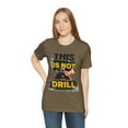 thumbnail image 5 of This Is Not A Drill Hand Holding A Hammer Funny Construction Carpenter Tee, 5 of 12