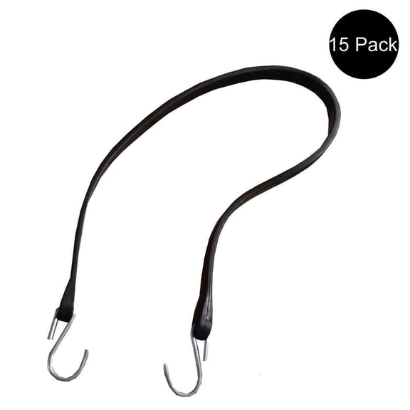 Tarp Strap 41" (15) Pack Natural Rubber Trailer Truck Tie Down Bungee