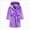 A14-Purple, variant on Gibobby Boys Girls Kids Thick Coral Fleece Bathrobe,Warm Cozy Hooded Robe with Adjustable Belt,Cute Print,for Boys Girls Toddlers 2-12T for Cold Weather Kids Pajamas,Light Pink,Size 3-4T