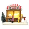 thumbnail image 1 of Cateissary Christmas Village House Popcorn Truck Scene Holiday Figurine Ornament Adult Children Home Glowing Craft Wedding Party Kits de decoración para fiestas Cateissary HA038718-00, 1 of 6