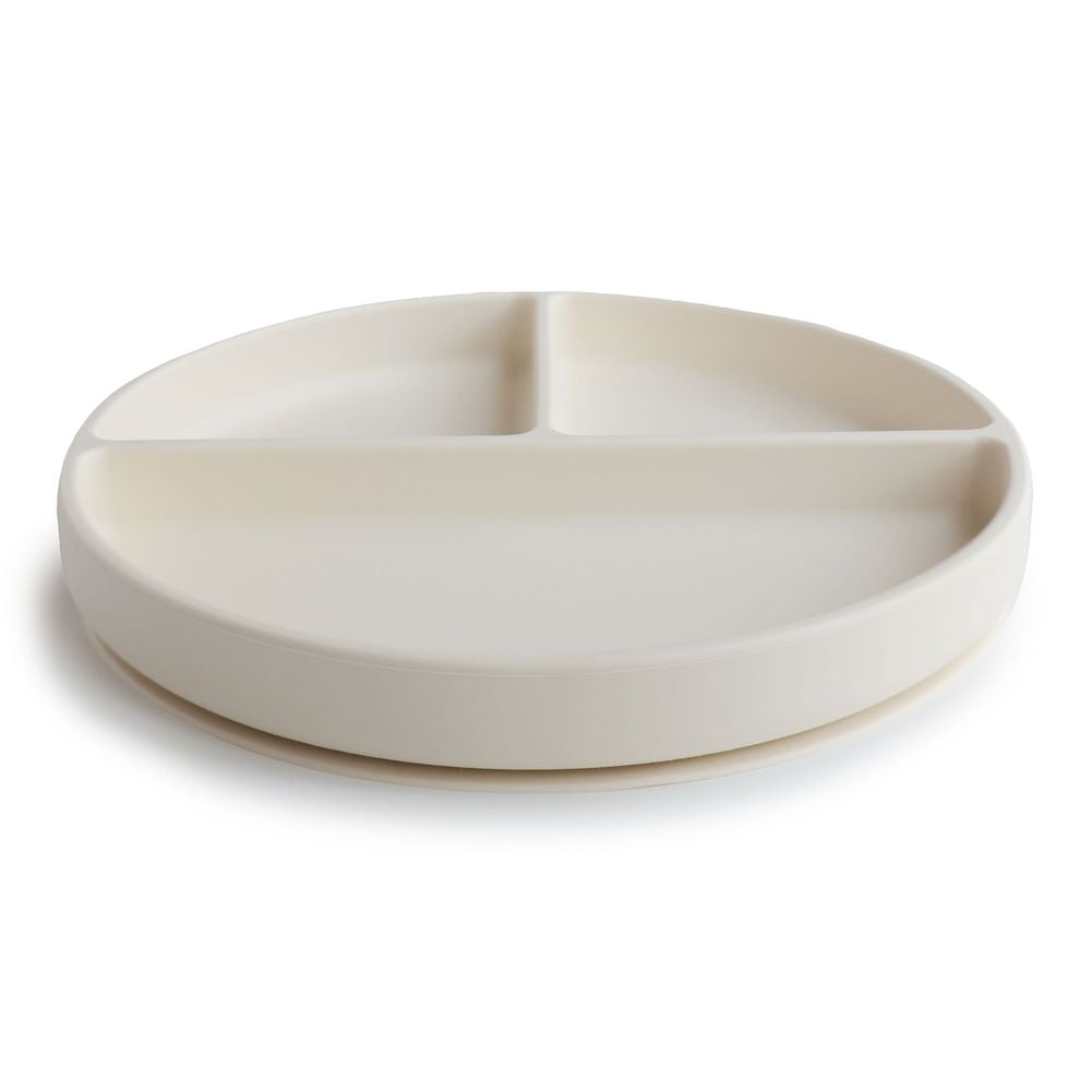 mushie Silicone Suction Bowl | BPA-Free Non-Slip Design (Ivory)