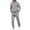 Light Gray, variant on yuCgh Men's Two-Piece Hoodie Sweatshirt and Jogging Pants Tracksuit Set for Casual Sports and Athletic Wear, Comfortable Lounge Outfit for Outdoor Activities and Everyday Use,Beige L