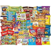 Snacks Box Variety Pack Care Package Mix Assortment Valentines Treats Gift Basket Boxes Adults Kids Candy, Fruit Snacks, Gift Snack Box for Lunches, Office, College Students, Road Trips, Pack of 25