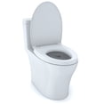thumbnail image 4 of TOTO® Aquia® IV One-Piece Elongated Dual Flush 1.0 and 0.8 GPF Universal Height, WASHLET®+ Ready Toilet with CEFIONTECT®, Cotton White- MS646124CUMFG#01, 4 of 10