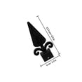 thumbnail image 2 of Toddmomy 20Pcs Black Plastic Fence Finials Replacement Finials for Outdoor Fence Gate Toppers, 2 of 8