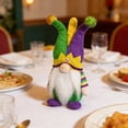 thumbnail image 2 of Mardi Gras Gnomes Decorations, Mask Plush Decor, New Orleans Party Tiered Tray Decor, Home Office Supply,A, 2 of 6