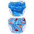 thumbnail image 1 of 2 piezas de pañales de natación para bebé, pantalones de entrenamiento de natación, ropa interior de natación lavable, 1 of 5