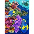 thumbnail image 1 of Taladro diamante pintura (DE7975) DIY 5D mosaico mundo submarino completo redondo resina Kit 45x60cm FLhrweasw Nuevo, 1 of 1