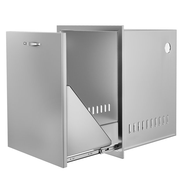 VEVOR Tiroir de Réservoir de Propane pour Cuisine Extérieure 16l X 22h X 16p Pouces Tiroir de Propane pour BBQ avec Poignée Tiroir de Réservoir de Propane en Acier Inoxydable pour Cuisine Extérieure