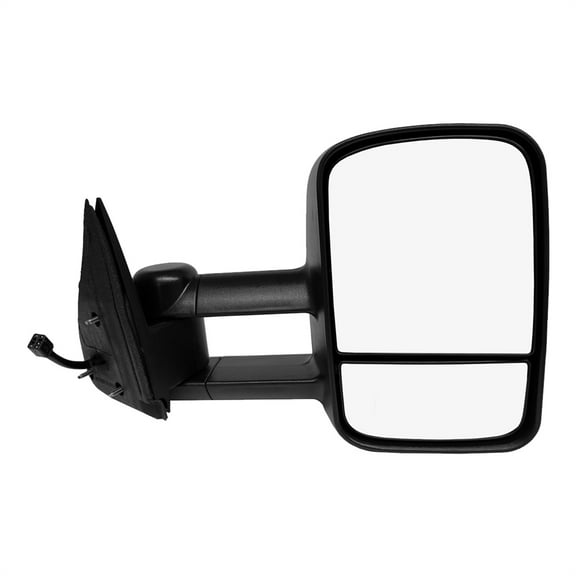 Right Passenger Side Mirror, Power Heated Textured Black Manual Folding For 2000-2006 GMC Yukon