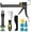 Professional Caulk Kit, variant on Geohope 5 in 1 Caulking Tool Silicone Caulking Grout Removal Sealant Finishing Tool with Stainless Steel Head, 6 Replaceable Pads, Gap Seam Repair Kit for Kitchen Bathroom Sink Toilet Caulking