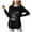 ZD-Black, variant on yocbz Teen Girl Shirts Girls Long Sleeve T Shirts Kids Fall Tops Crewneck Basic Tees White,Size for 5-6 Years