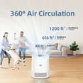 thumbnail image 5 of Usb Smart Air Purifier, Home Office Desk Unit, Quiet Operation, Modern Design for Home Use, Hepa Filter, Energy Efficient, Compact Size, Black Color for Allergies, Rkxzt, 5 of 6