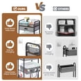 thumbnail image 4 of Carrito de Almacenamiento Rodante Orzbow Baby Caddy con Cajón Gris de 4 Niveles, 4 of 7