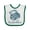 White and Green, variant on Inktastic Les Sardines Maritime Fish Girls Baby Bib