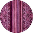 thumbnail image 1 of Ahgly Company Indoor Round Southwestern Pink Country Area Rugs, 5' Round, 1 of 4