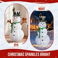 thumbnail image 6 of HiiKaa 4 FT Christmas Lighted Snowman with 120 LED Lights and Timer, Collapsible Snowman Christmas Decorations Outdoor Yard Home, Fluffy Snowman with Squirrel, 6 of 10