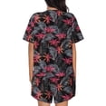 thumbnail image 6 of Sigee Colorful Hawaii Palms for Sleepwear Casual Pjs with Pockets Women's Pajamas Sets Shorts 2 Piece Short Sleeve Lounge Sets X-Large, 6 of 9