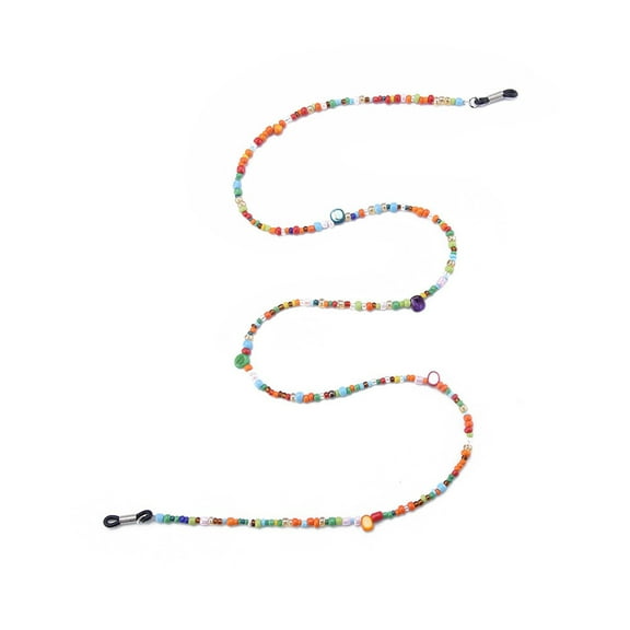 Anti-slip Beaded Spectacles Chain Eyeglasses Cord Fashion Sunglasses Rope Neck Cord Chain (Multicolor)