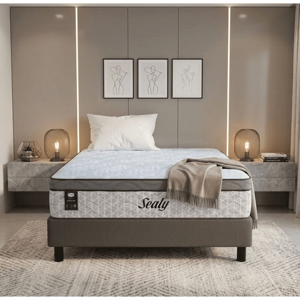 Colchon Individual Sealy Premium Ortopédico + Almohada Memory Foam | Tecnología Posturetech