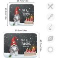 thumbnail image 3 of Christmas Gnome Snowflakes Dish Drying Mat for Kitchen Counter 16x18 in Xmas Candles Gift Microfiber Drying Mats Absorbent Reversible Dish Pad Medium Dish Draining Mat Fast Dry Kitchen Accessories, 3 of 7
