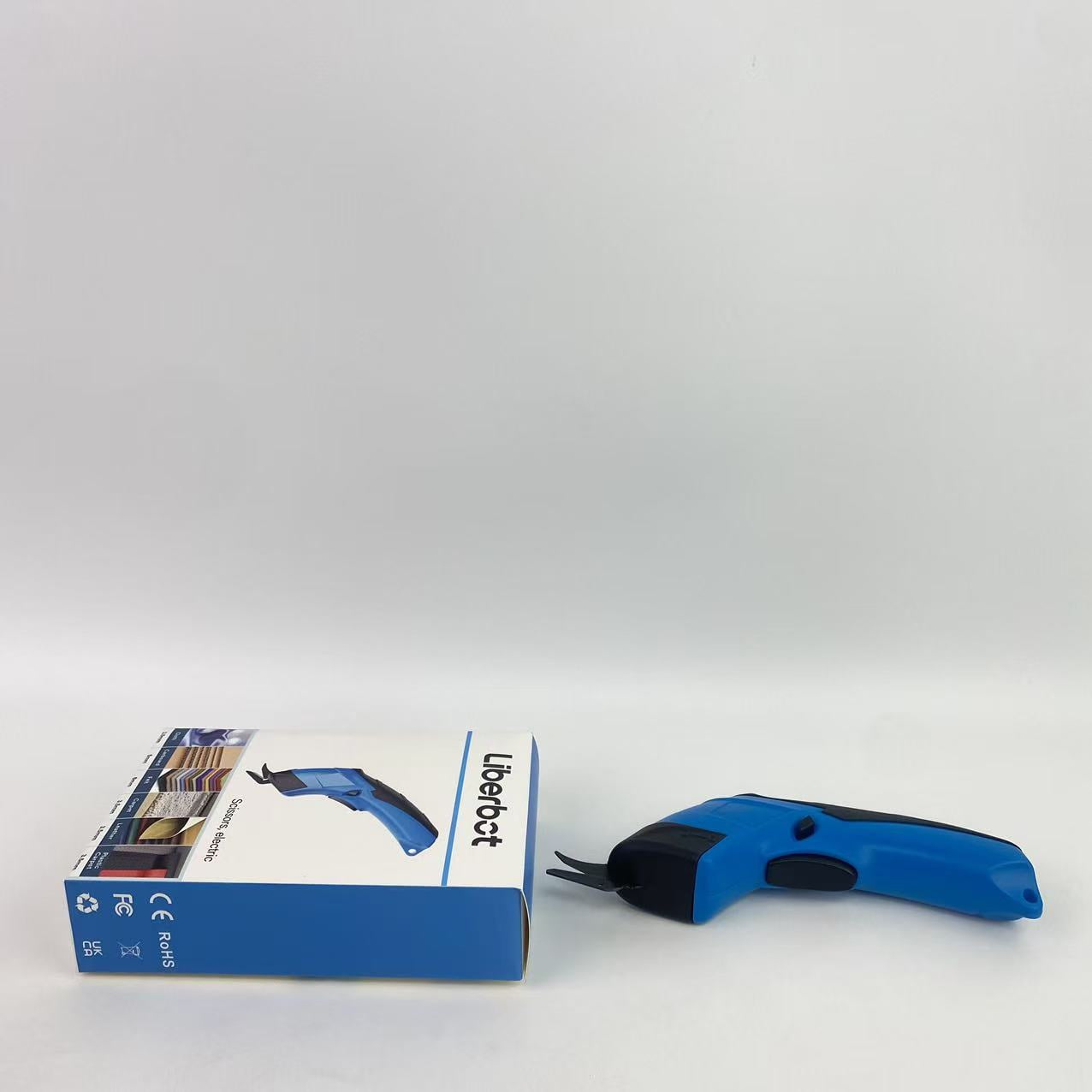Liberbot Scissors, electric,Electric Scissors, Cardboard Cutter, 4V Electric Cardboard Cutter, Cordless Fabric Scissors, Electric Box Cutter with a Replacement Blade, Electric Scissors