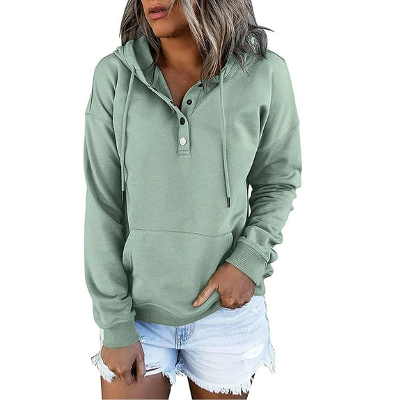 Naughtyhood Women's Fashion Hoodies & Sweatshirts!Trendy Hoodies for Women Women's Hooded Color Long-sleeved Sweatshirt Casual Blouse Pullover Tops,Ladies Sweatshirts