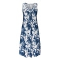 thumbnail image 3 of Robe à Manches Longues pour Femmes, Mode Imprimée, Décontractée, Col Rond, Sans Manches, Robe Longue d'Été pour Femmes, Robe Longue d'Été pour Femmes, 3 of 8