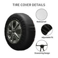 thumbnail image 4 of Kdxio Forest Mushrooms for Tire Cover Wheel Protectors Tyre Covers Weatherproof Wheel Covers Universal Fit for Trailer Rv SUV Truck Camper Travel Trailers 14 inch, 4 of 8