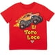 thumbnail image 2 of Camiseta Monster Jam El Toro Loco Grave Digger Megalodon 2T, 2 of 9