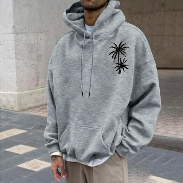 Sudadera con capucha para hombre, sudadera con capucha con letras estampadas, jersey de manga larga, sudadera con capucha para hombre, abrigo de poliéster
