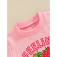 thumbnail image 6 of Bslissey Toddler Baby Girls Casual Shorts Sets Short Sleeve Letter Strawberry Print T-shirt + Elastic Waist Shorts 3M -3T Infant Cute Daily Summer 2Pcs Outfits, 6 of 9