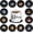 12 Pcs Record Coasters, variant on 12 PCS Retro Decor Vinyl Record Coasters Music Gift,Bars,Birthdays, Parties for Music Lovers Colorful Coasteļ¼Apartment Decor Housewarming and Wedding Decorations Gifts Ideas