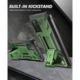 thumbnail image 2 of Poetic Spartan Case for Samsung Galaxy A72, Full Body Rugged Case with Kickstand, Metallic Green, 2 of 6