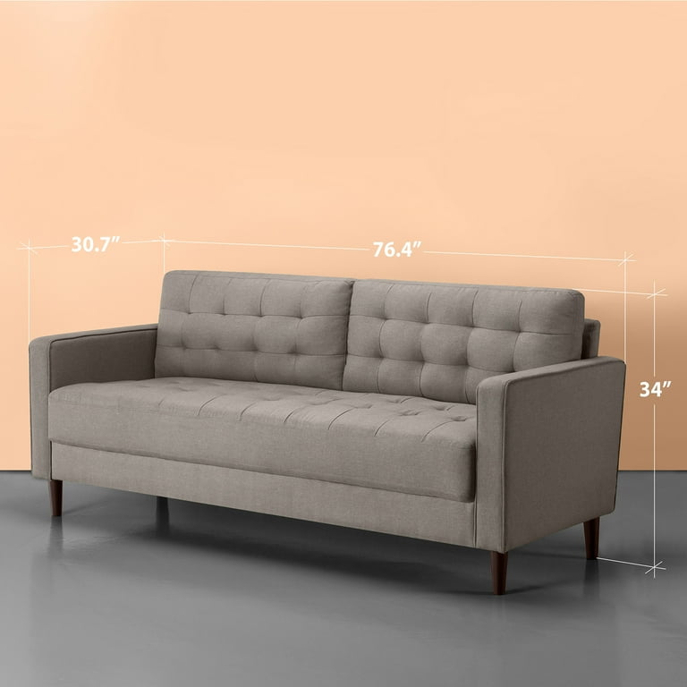Zinus Benton Sofa Couch Stone Grey