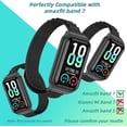 thumbnail image 3 of KOMI Strap for Amazfit Band 7 Nylon Replacement Strap Watch Wrist Band Smart Bracelet Accessories for Amazfit 7 Fit Band Black, 3 of 9