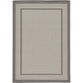 thumbnail image 1 of Unique Loom Tapis Tonal Solide Bord Extérieur 2' 2 x 3' Rectangle Gris/gris Foncé, 1 of 1
